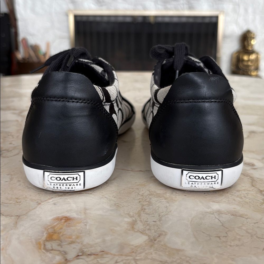 Coach Barrett Signature C Jacquard & Leather Sneakers - size 9B - Picture 7 of 12